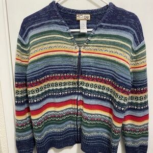 *****SOLD*****Heirlom Collectibles Multicolored Size L Women’s Cardigan